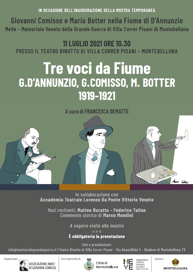 Tre voci da Fiume. G. D'Annunzio, G. Comisso, M. Botter 1919-1921