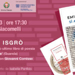 Incontro con Emilio Isgrò: presentazione nuovo libro di poesie "Si alla notte" e il racconto dell'amicizia con Giovanni Comisso