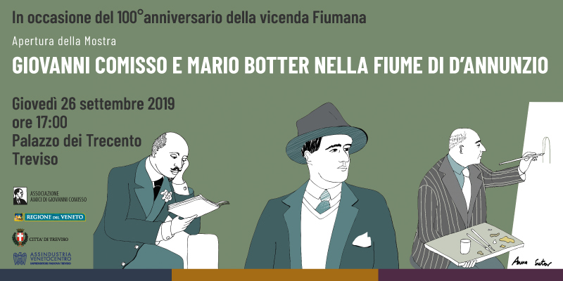 Giovanni Comisso e Mario Botter nella Fiume di D'Annunzio